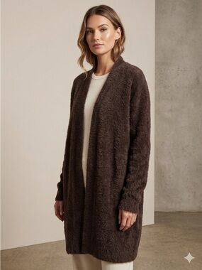 Cyrus Faux Mink Cardigan (L)